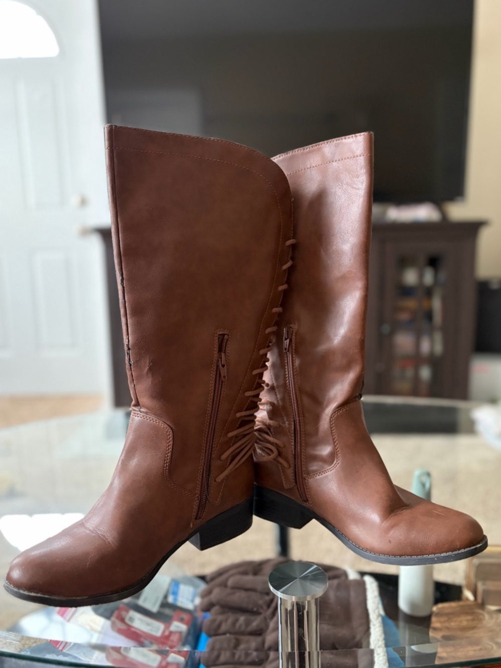 Steve Madden Randy Lace-Up Back Boots 👢